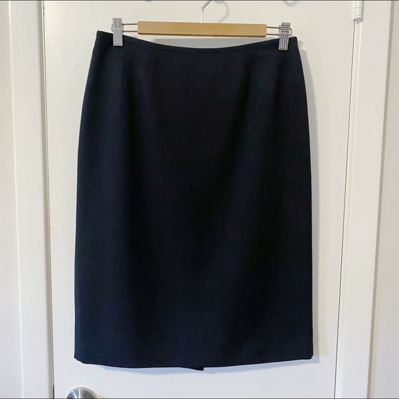 Navy Kasper Pencil Skirt - Picture 1 of 5